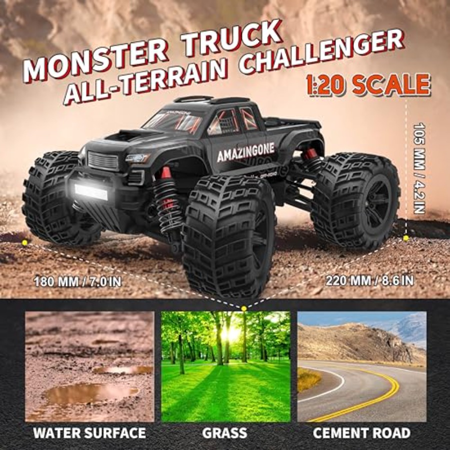20208 1/20 Scale Brushless Fas - Rc Hobby Monster Truck recensie en prijs