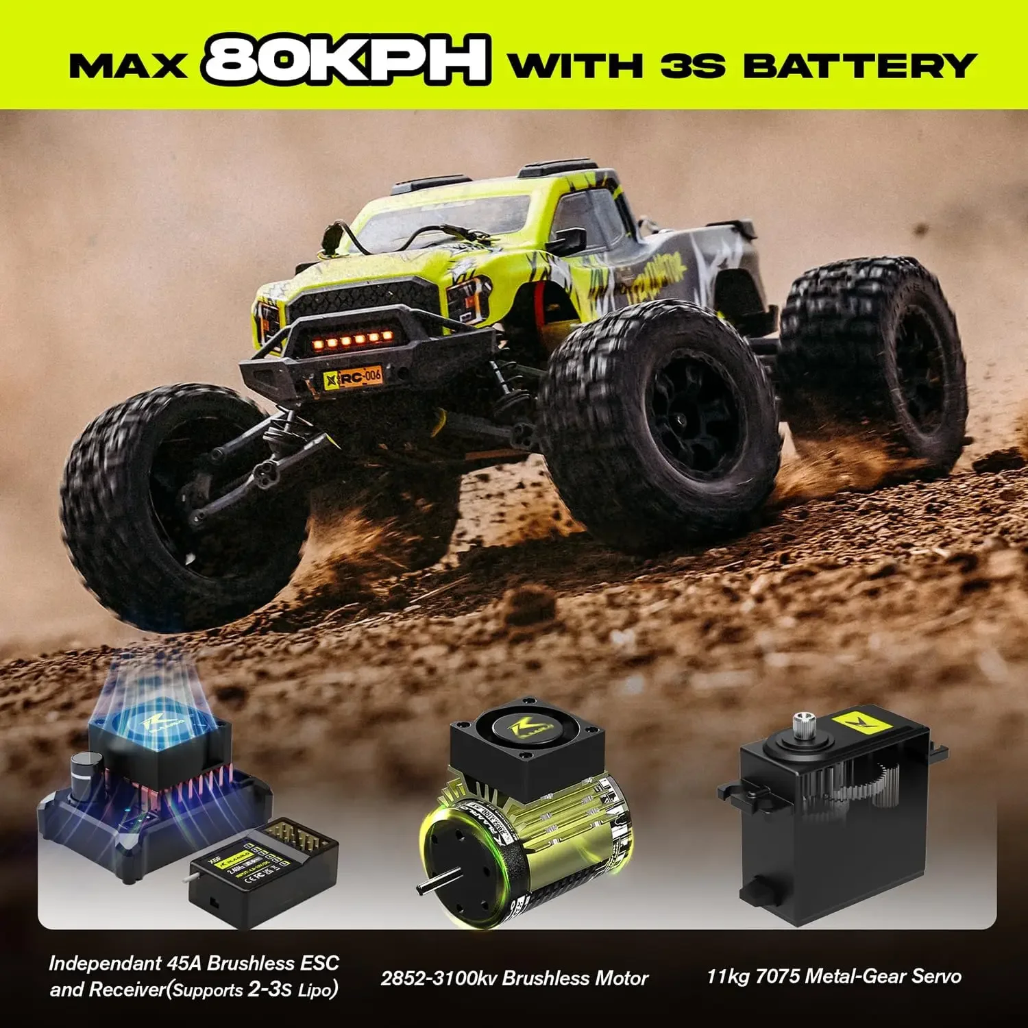 1/10 RTR Brushless Fast RC Car - Rc Hobby Monster Truck recensie en prijs