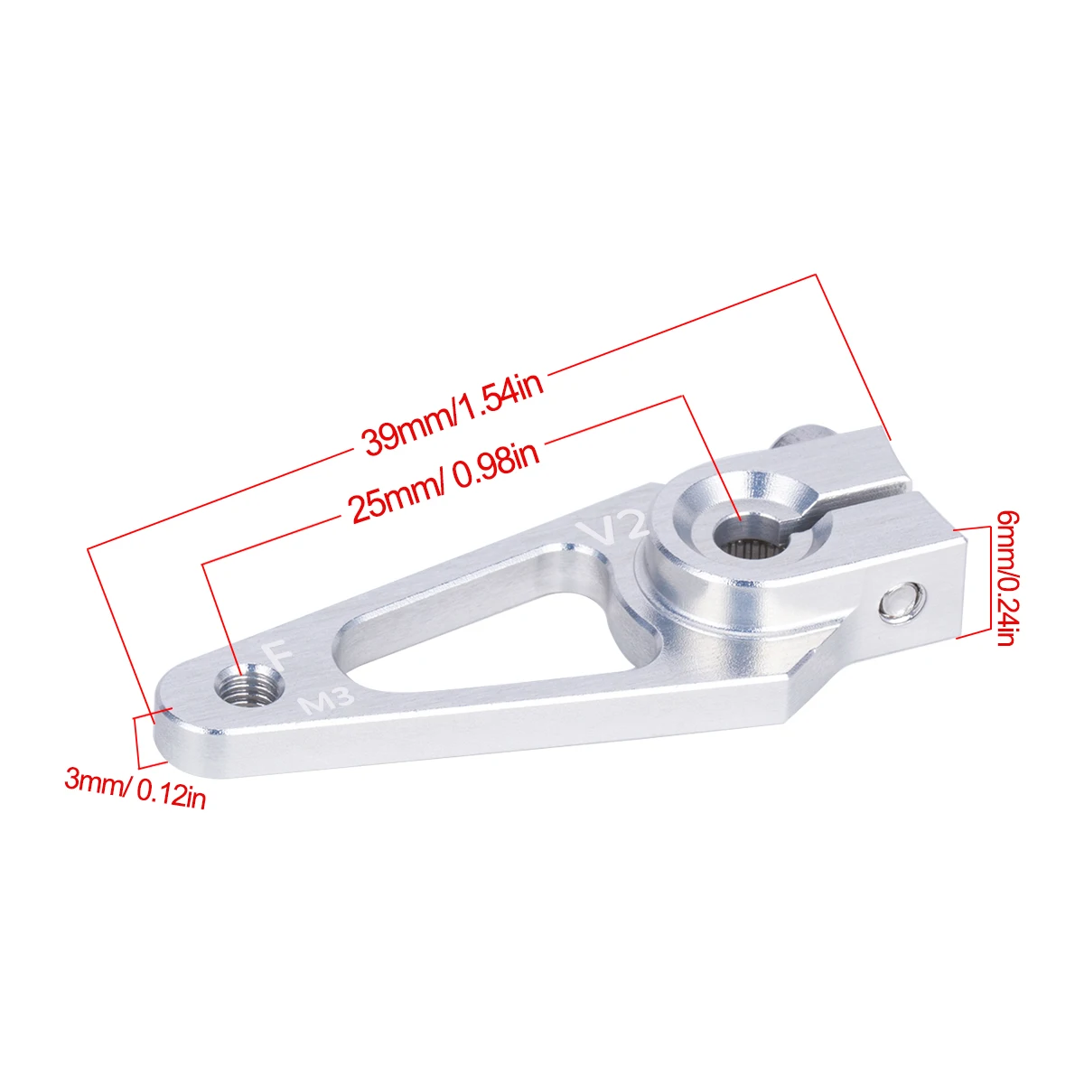 39mm M3 7075 Aluminum 25T Serv - Rc Hobby Shops recensie en prijs