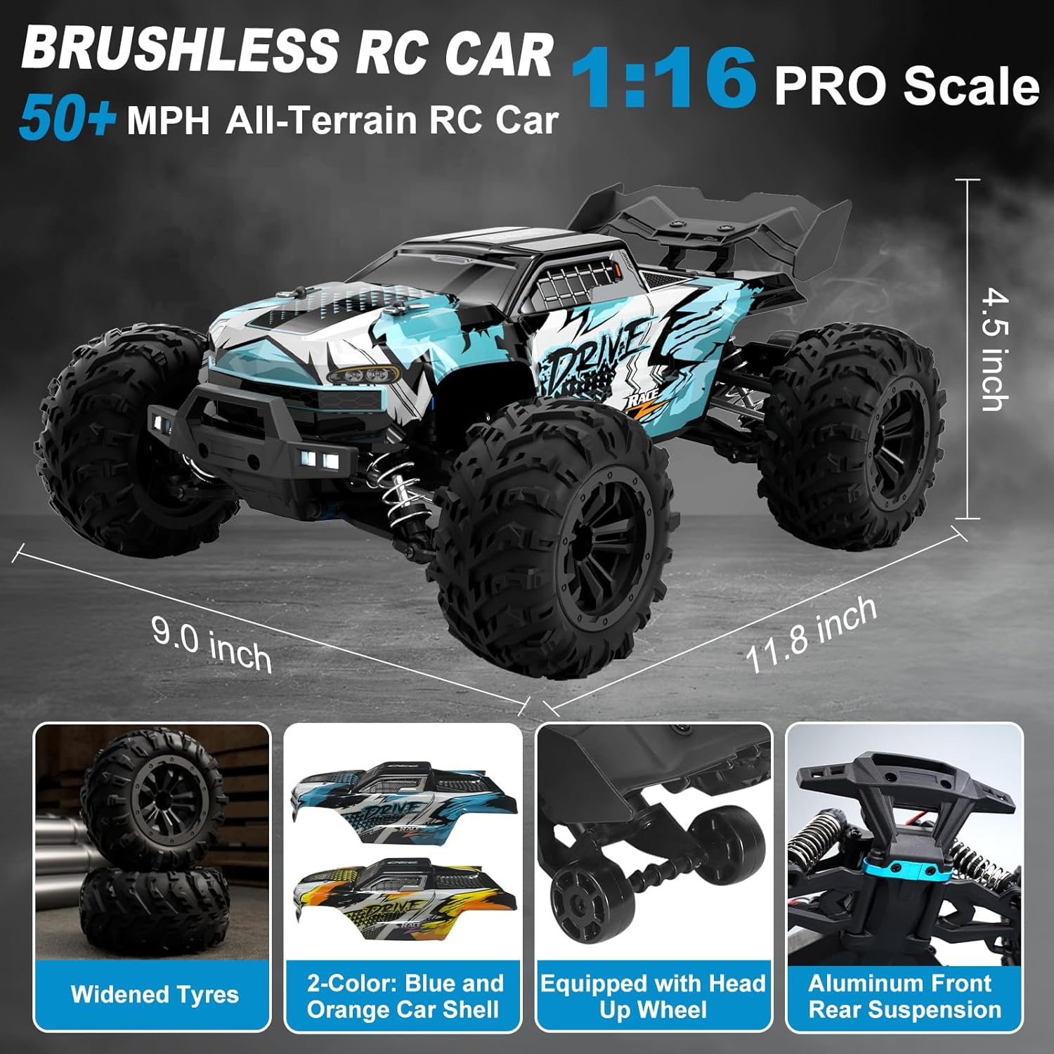 Hobby Grade 1:16 Scale Brushle - Rc Hobby Monster Truck recensie en prijs