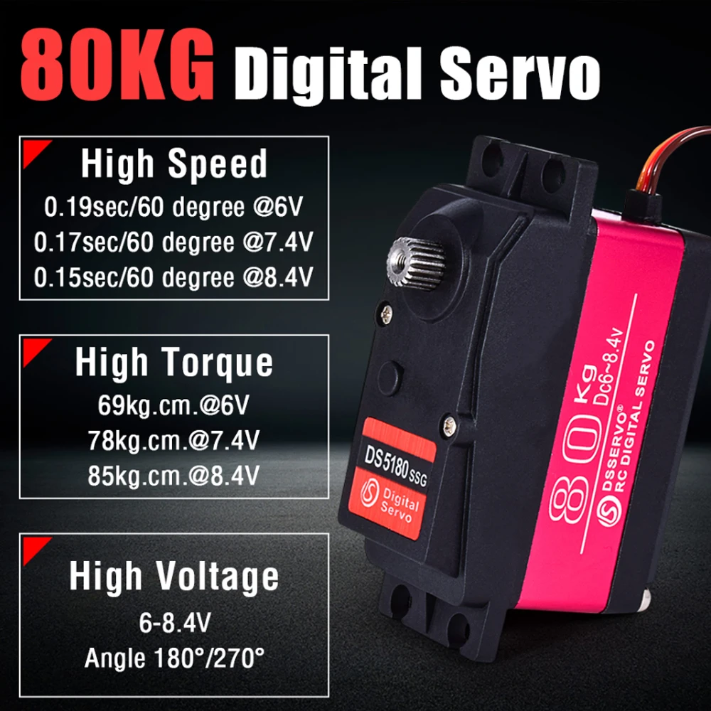 Dsservo Waterproof DS5180 80KG - Rc Hobby Shops recensie en prijs