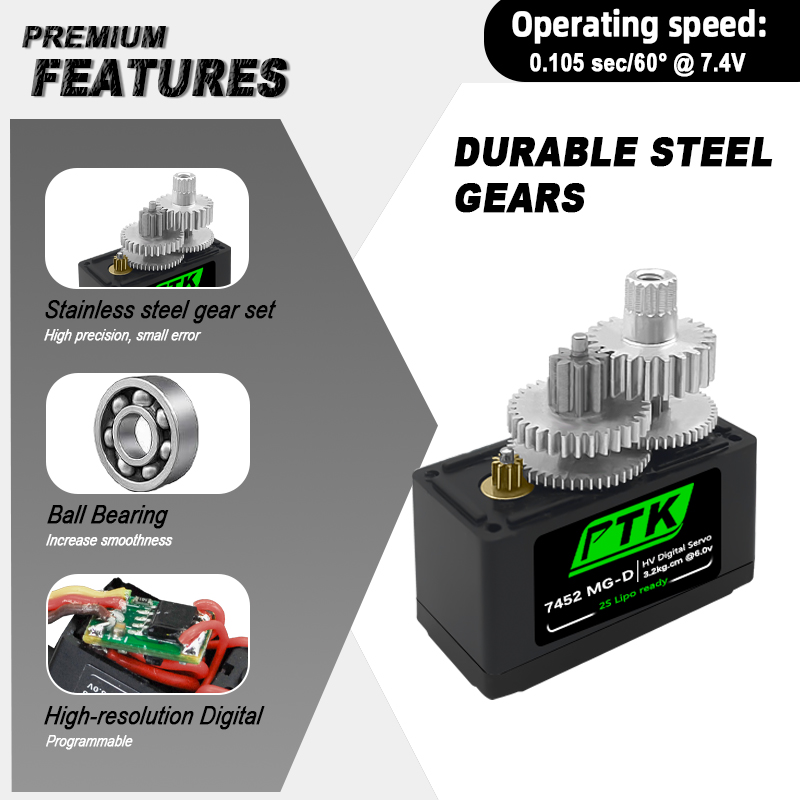 PTK 7452 MG-D 9g Digital Servo - Rc Hobby Shops recensie en prijs