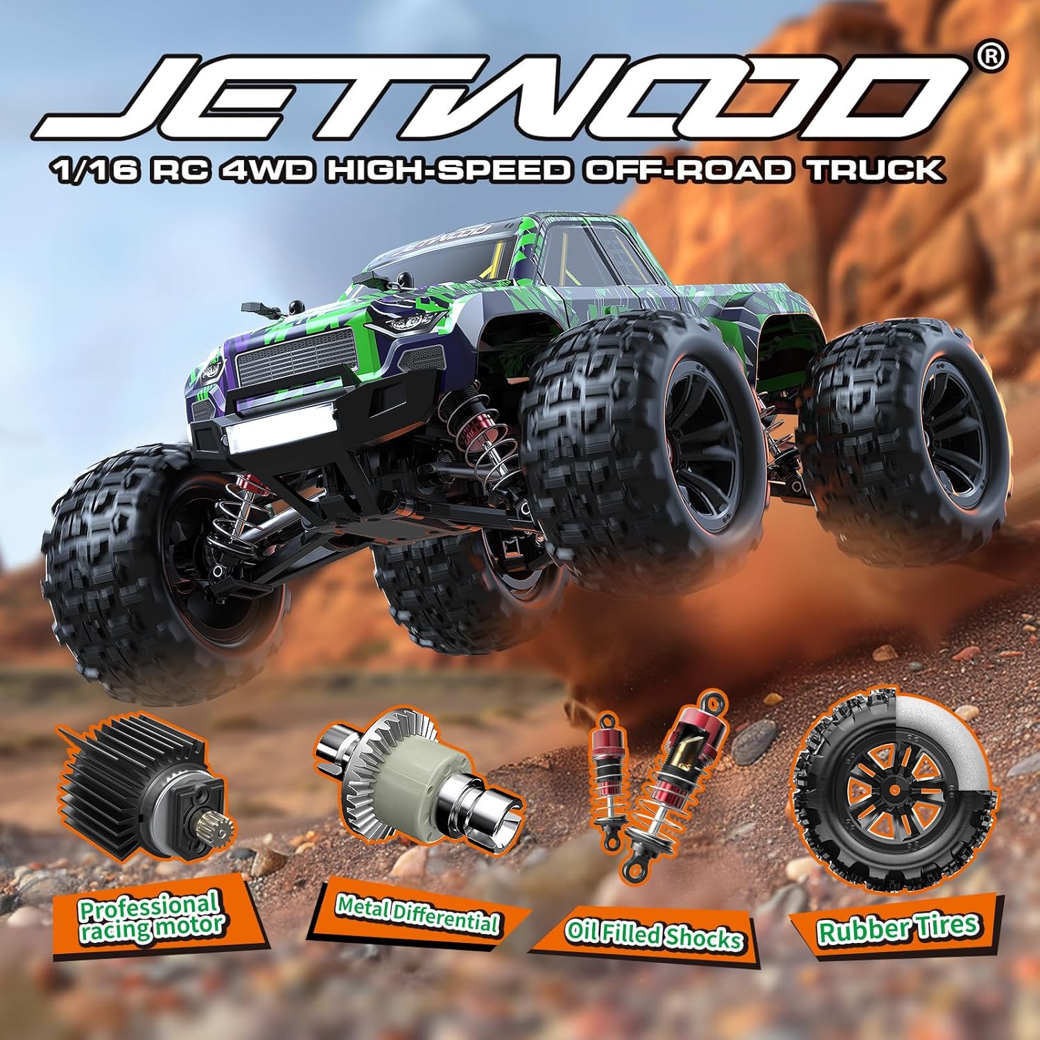 1/16 RC Car 38kph 4WD Ready to - Rc Hobby Monster Truck recensie en prijs